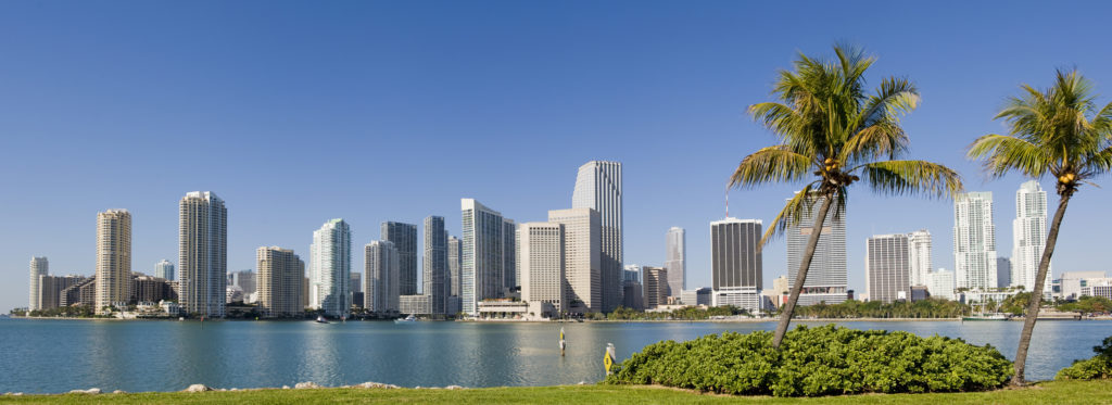 Downtown Miami City Skyline USA