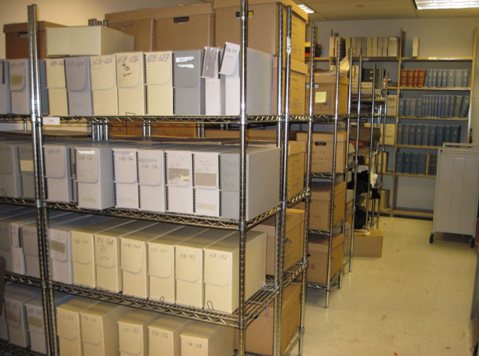 Stacks at the IEEE Archives, Piscataway, N.J.