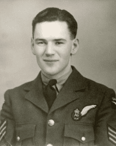 The author's father serving in WW II.